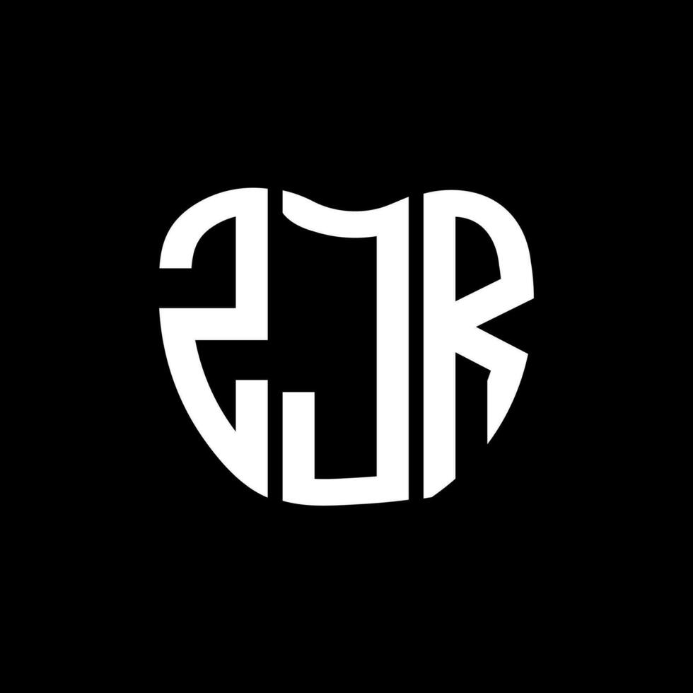 ZJR letter logo creative design. ZJR unique design. vector