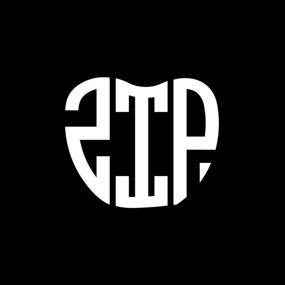 ZIP letter logo creative design. ZIP unique design. vector
