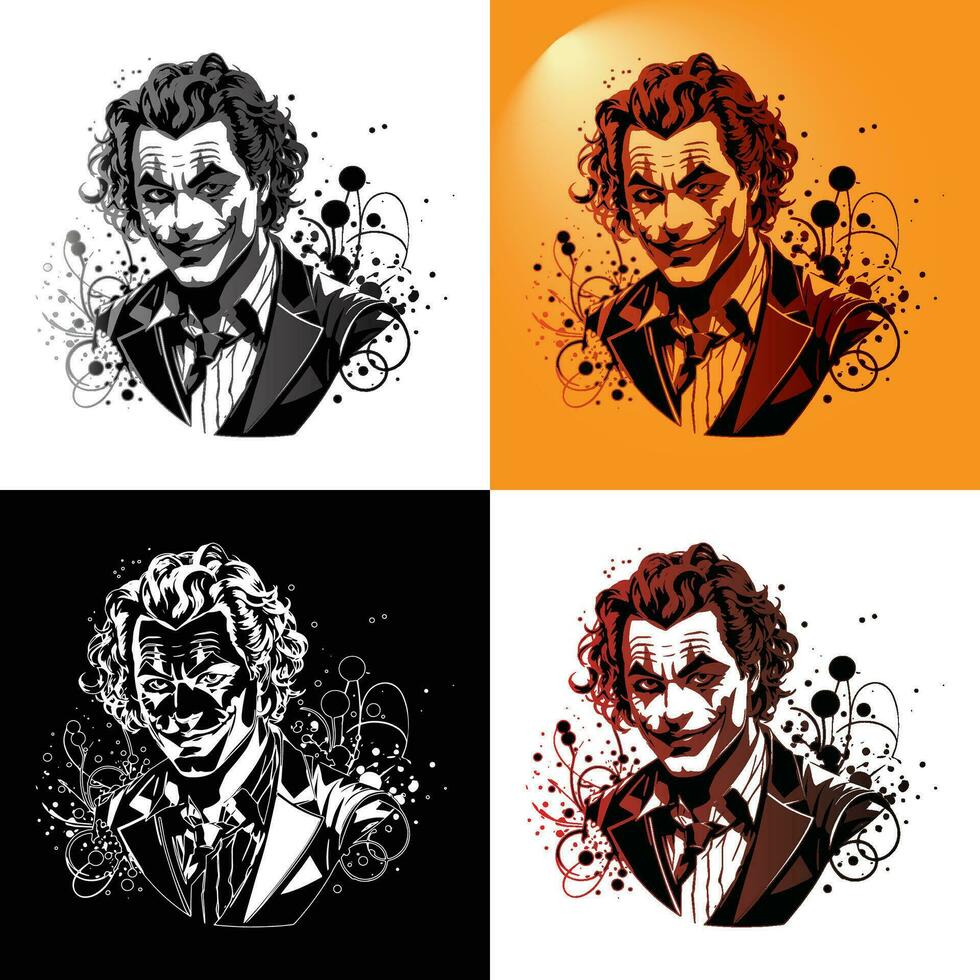 Joker vector art and sticker design