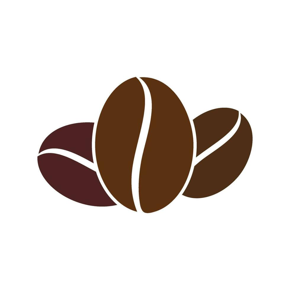 coffee bean vector logo template