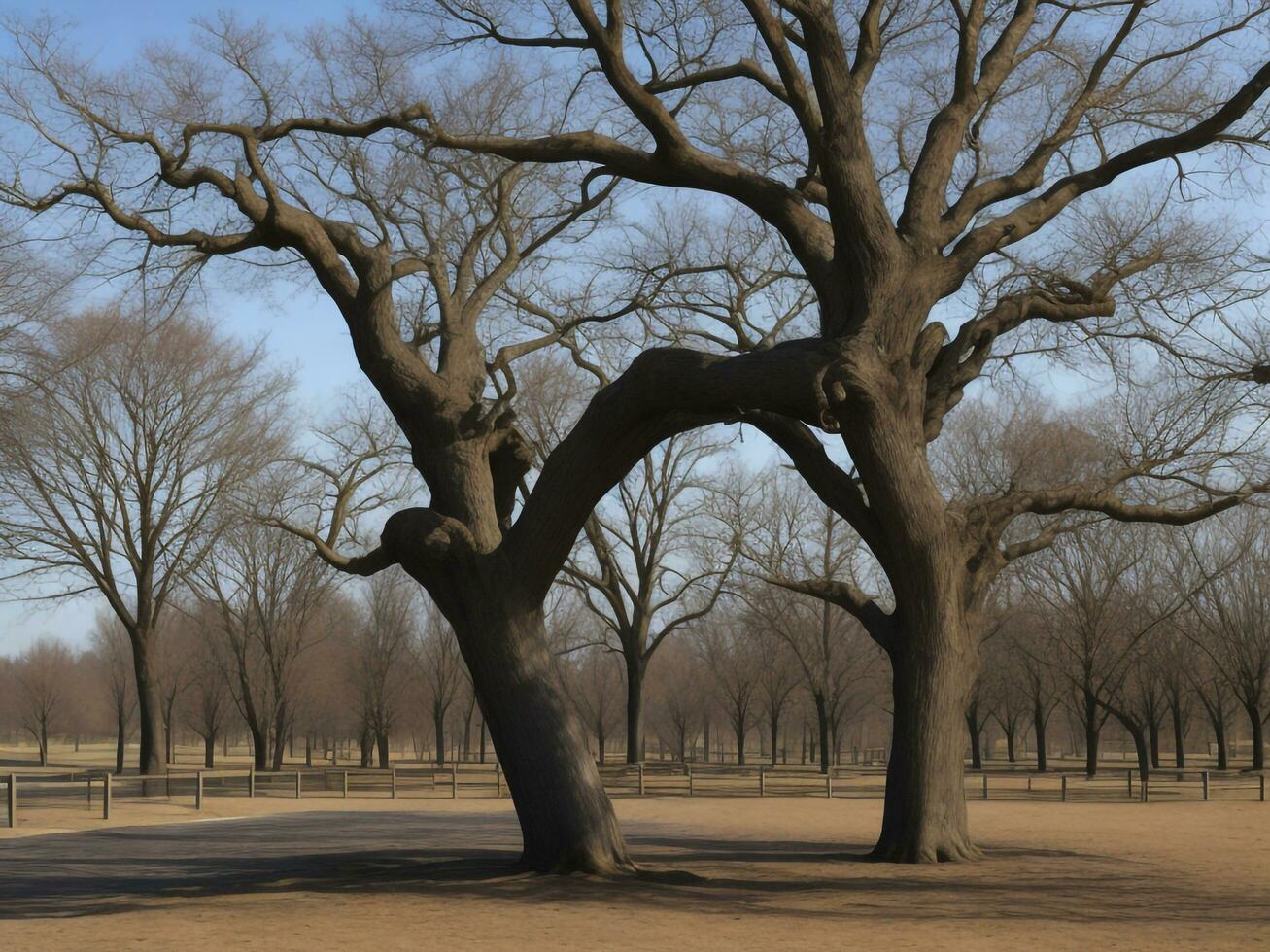 tree beautiful close up image ai generated photo