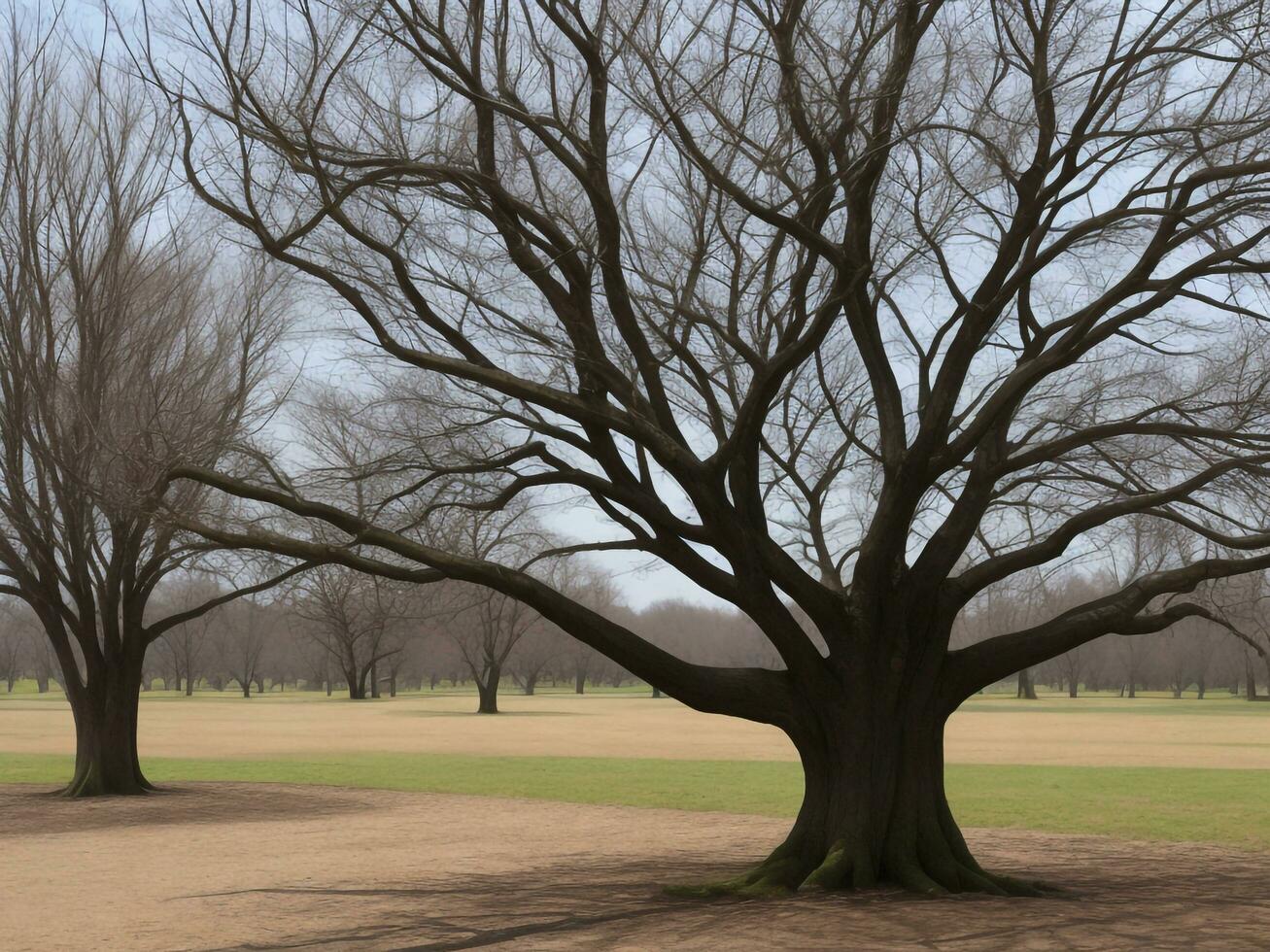 árbol hermosa cerca arriba imagen ai generado foto