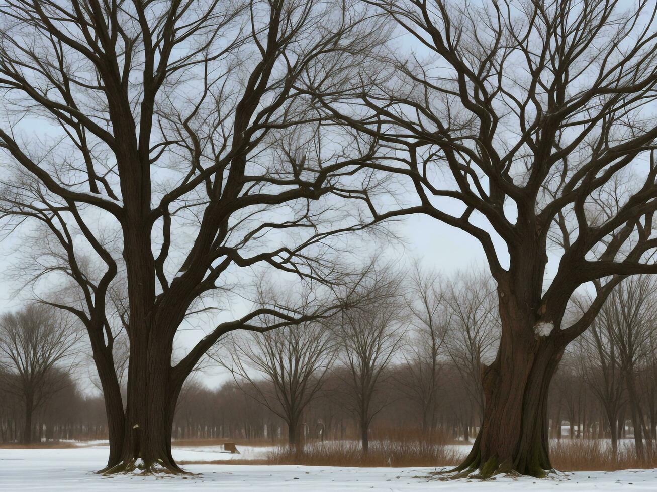 tree beautiful close up image ai generated photo