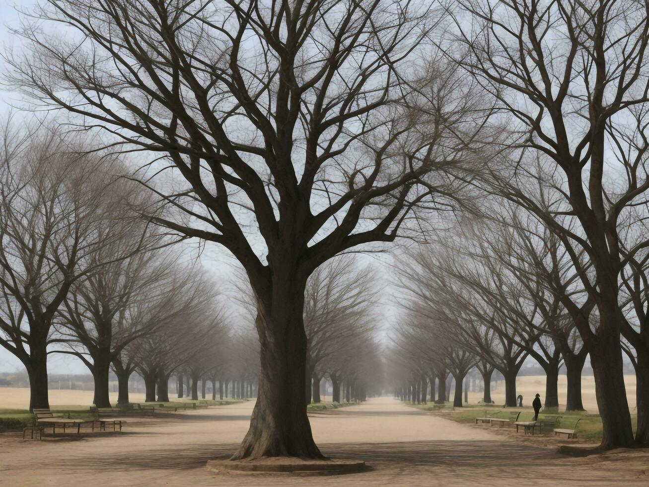 tree beautiful close up image ai generated photo