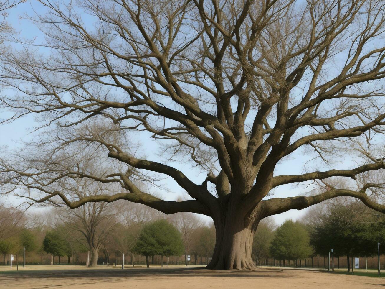 tree beautiful close up image ai generated photo