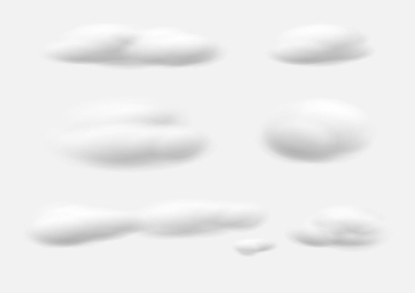 cloud set isolated on background vector