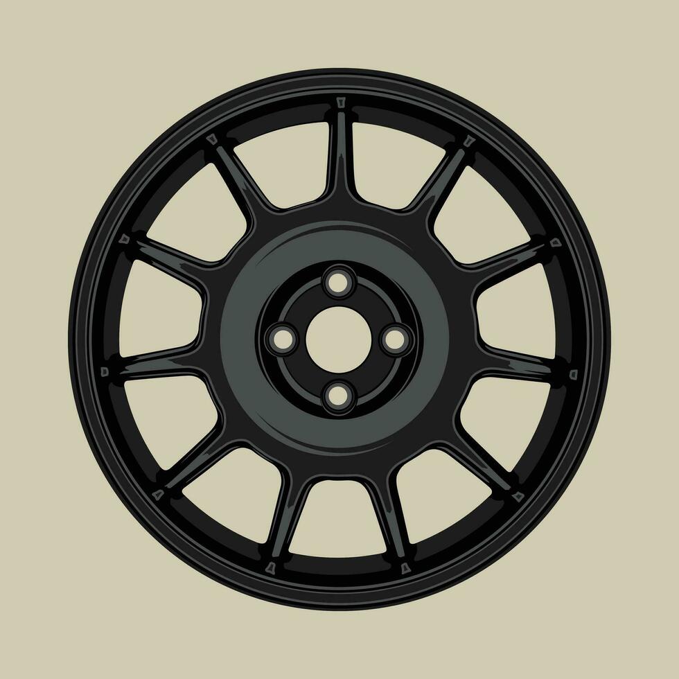 Rim vector illustration for conceptual design