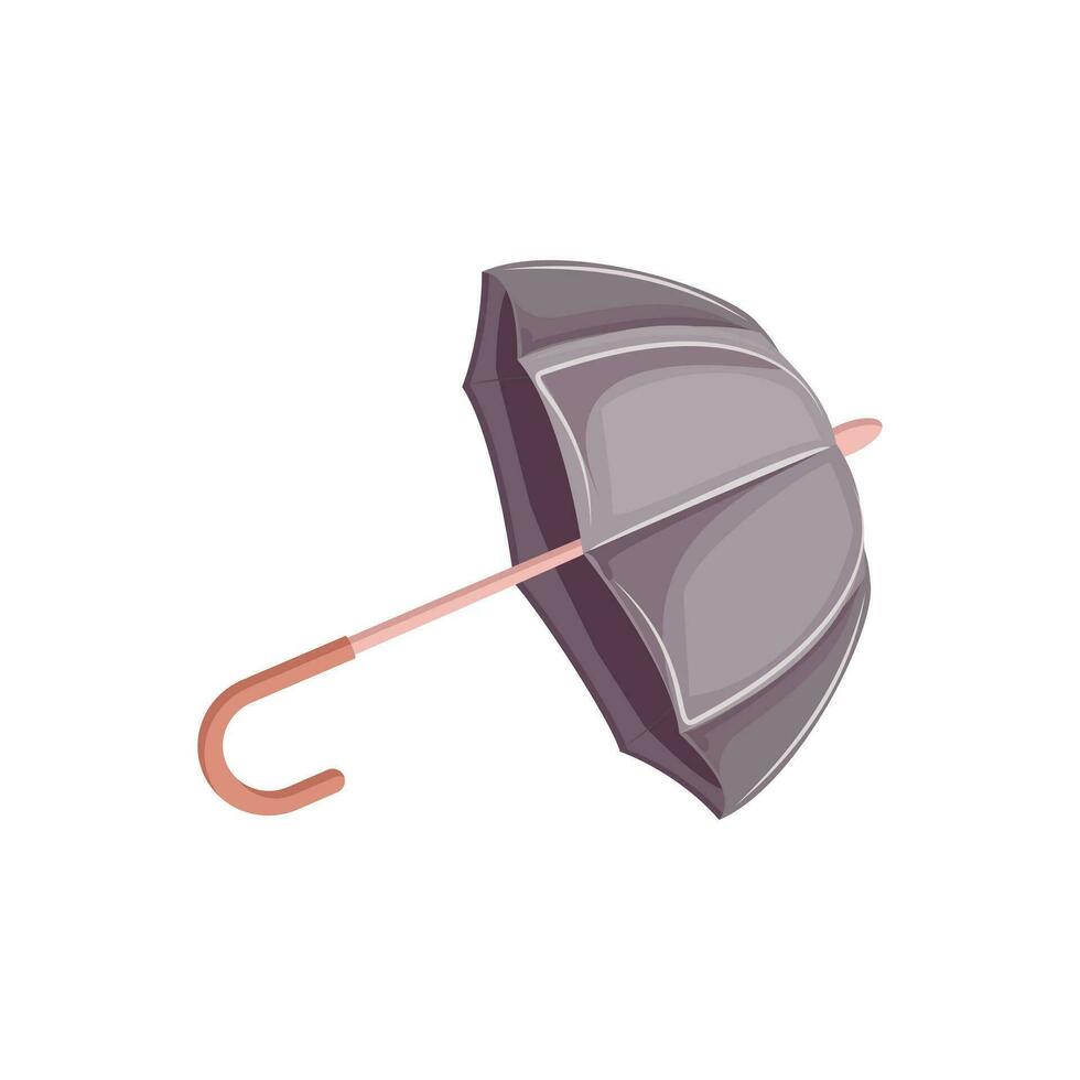 moderno plano ilustración de púrpura paraguas vector