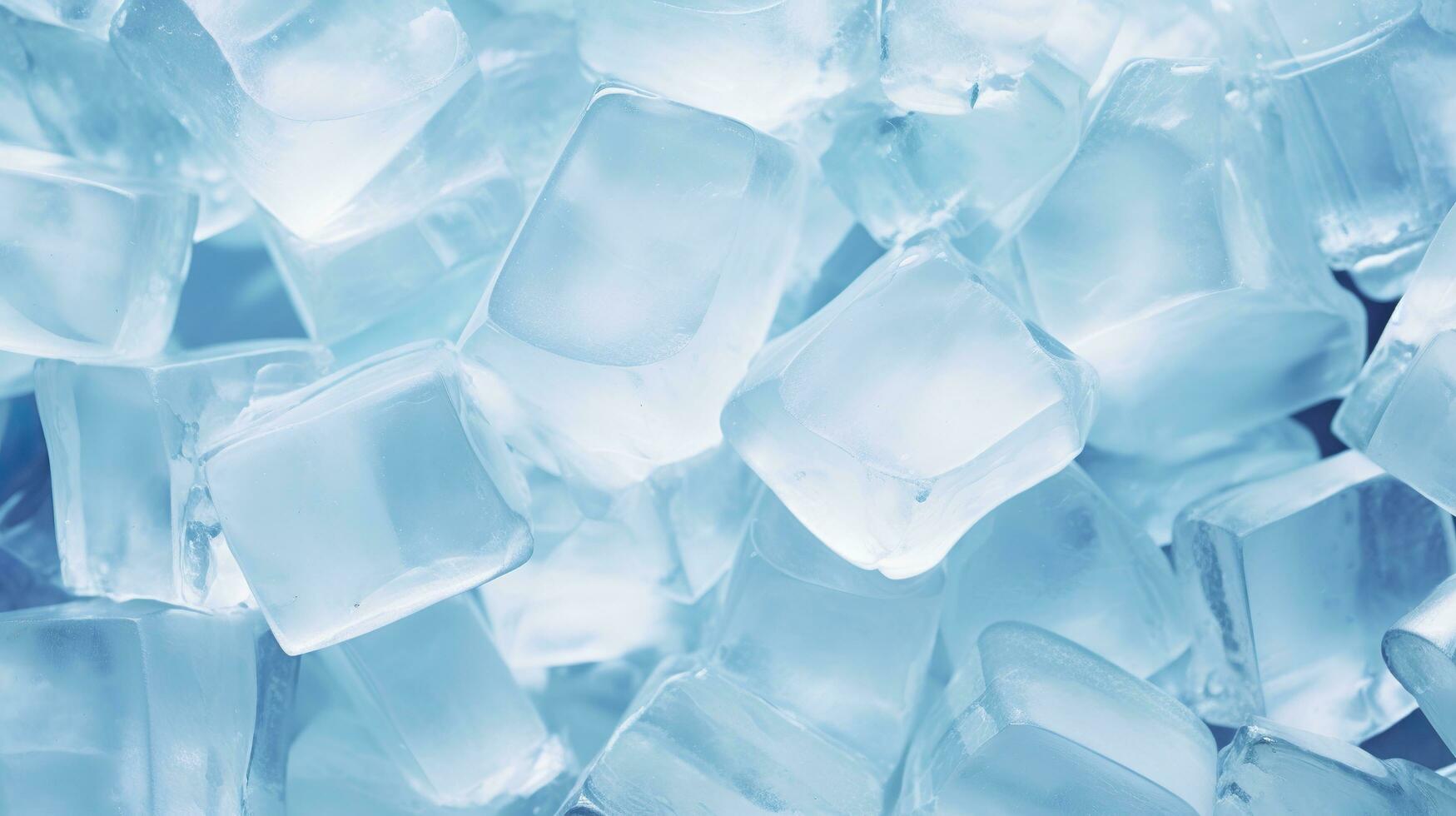 Ice cube background, ice cube texture, or background. AI Generated photo