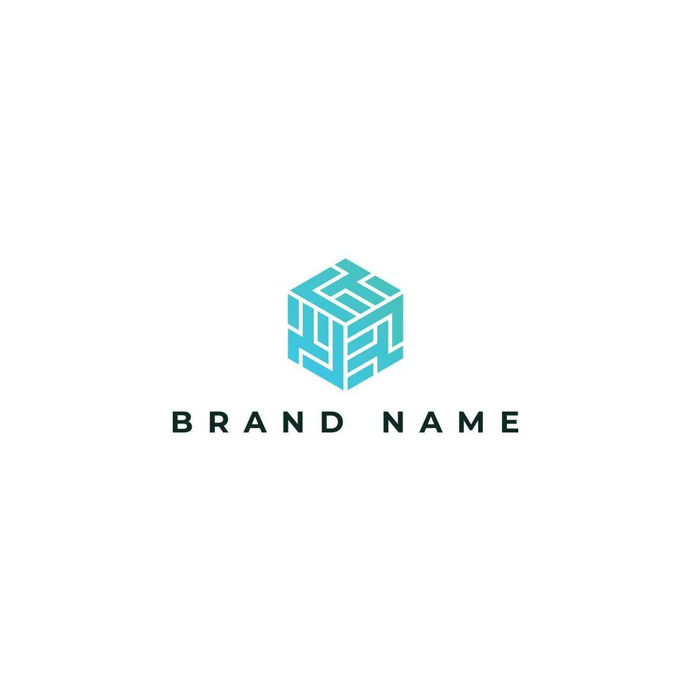 Abstract Hexagon RT Initial Logo designs Vector illustration in blue gradient color isolated on a white background applied for technology consulting company logo design inspiration template