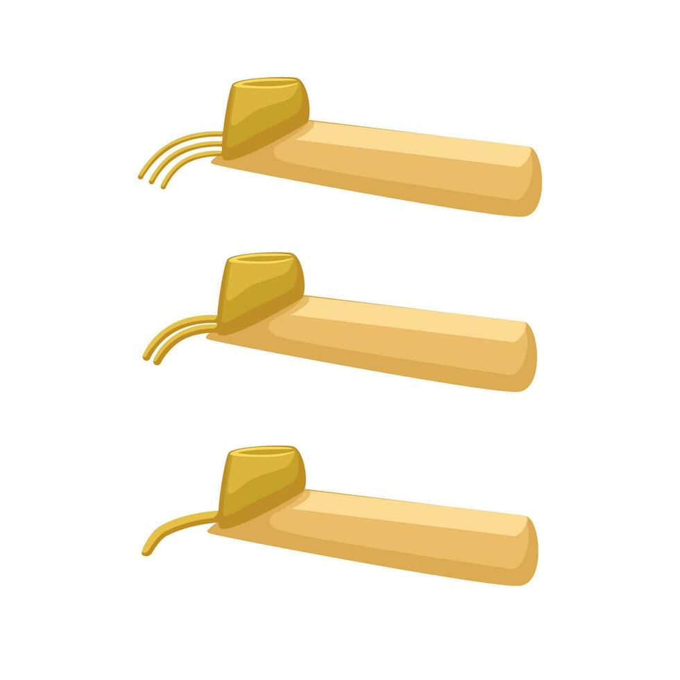 Canting Batik Tools Symbol Collection set Cartoon illustration Vector