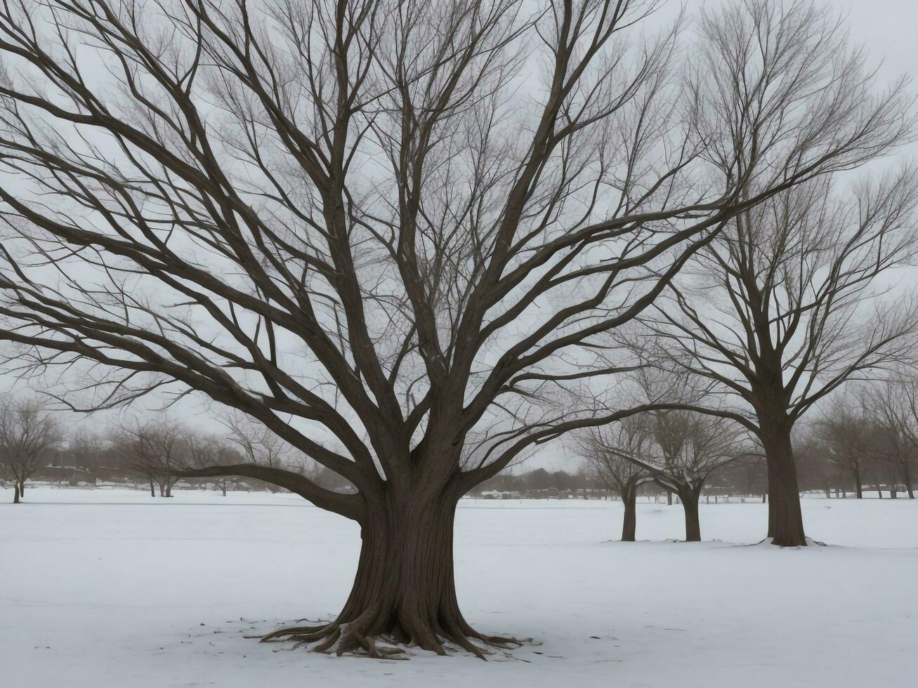 tree beautiful close up image ai generated photo