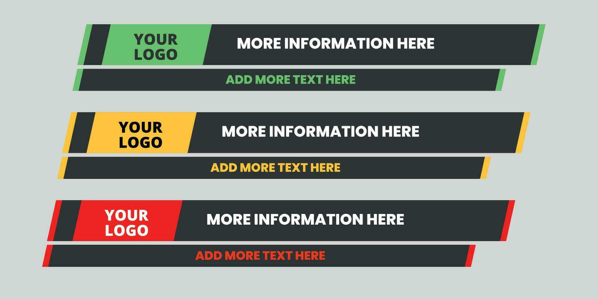 Lower third vector design with shape overlay - News Lower Thirds Pack