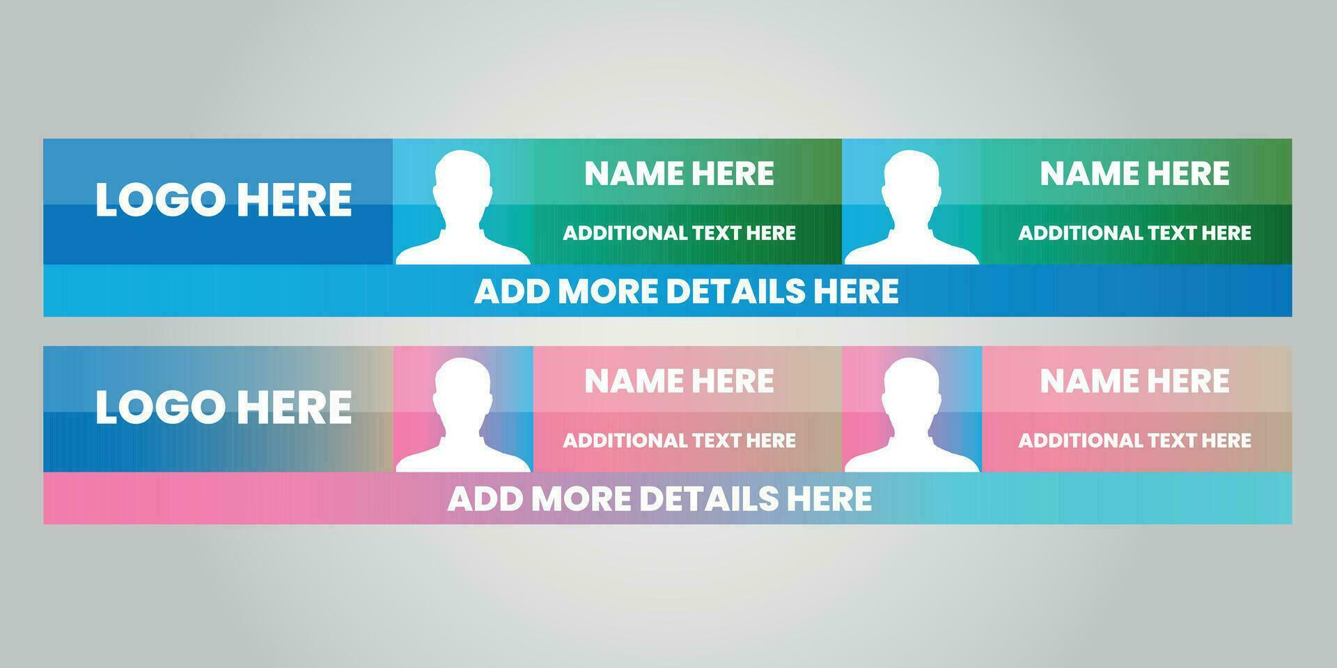 Lower third vector design with shape overlay - News Lower Thirds Pack