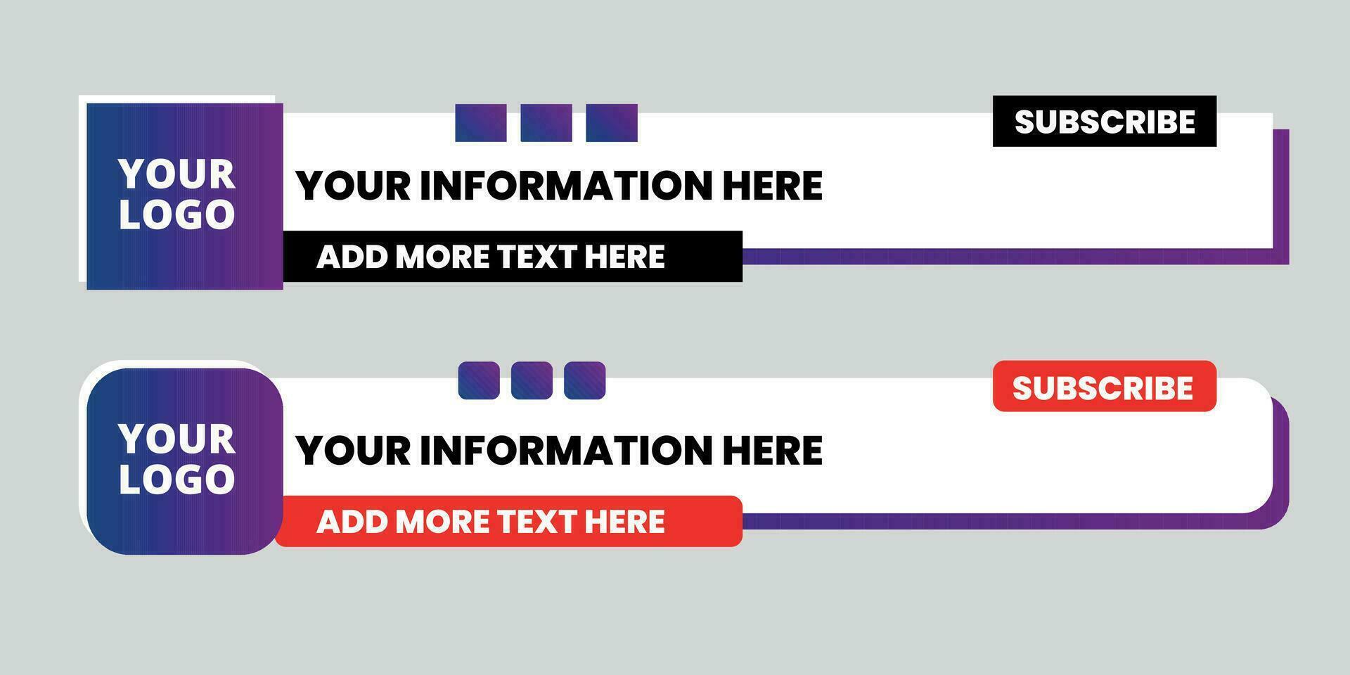 Lower third vector design with shape overlay - News Lower Thirds Pack