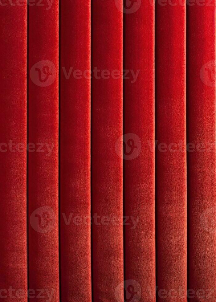 Red carpet fabric texture, created with generative AI photo