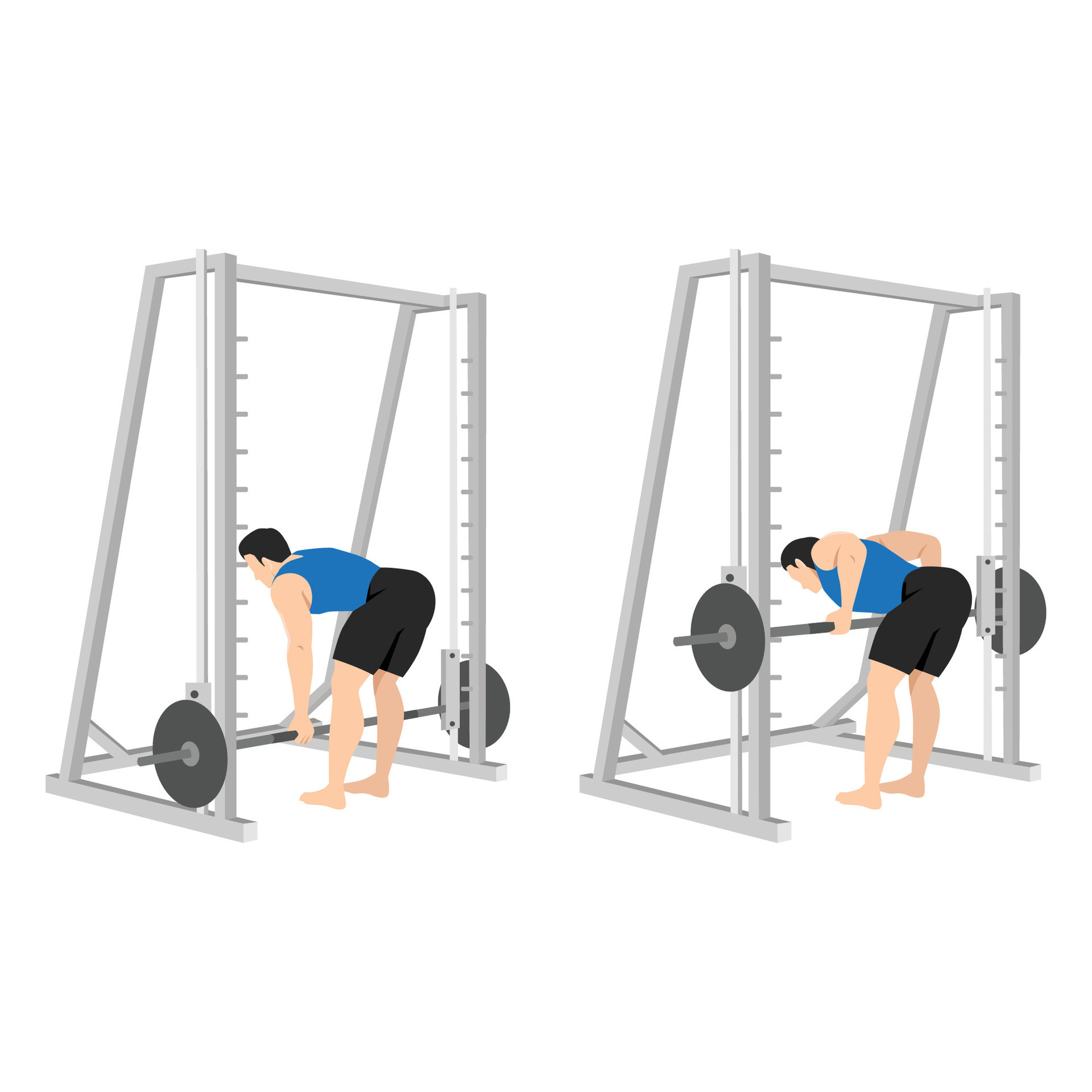 Bent over 2024 rows machine