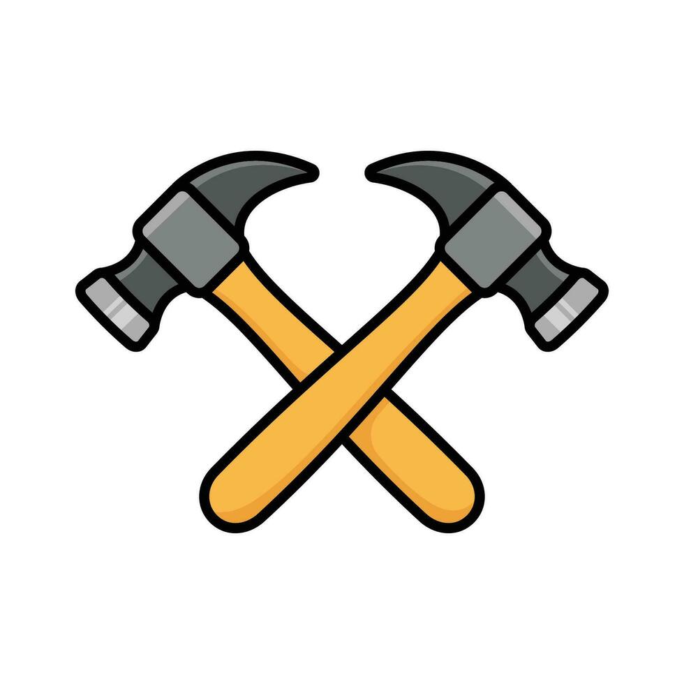 hammer icon vector design template simple and clean