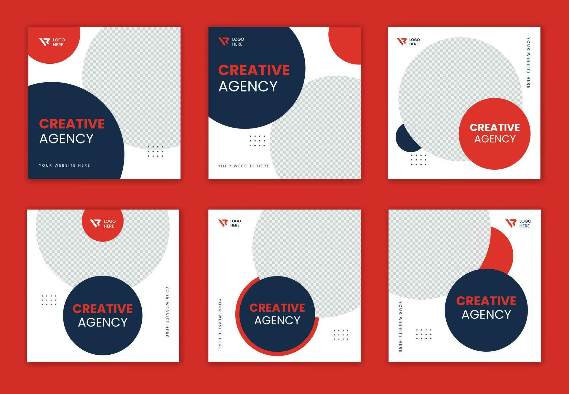 Set Of Corporate Social Media Post Bundle Design Colorful Square Post set-of-corporate-social-media-post-bundle-design-colorful-square-post