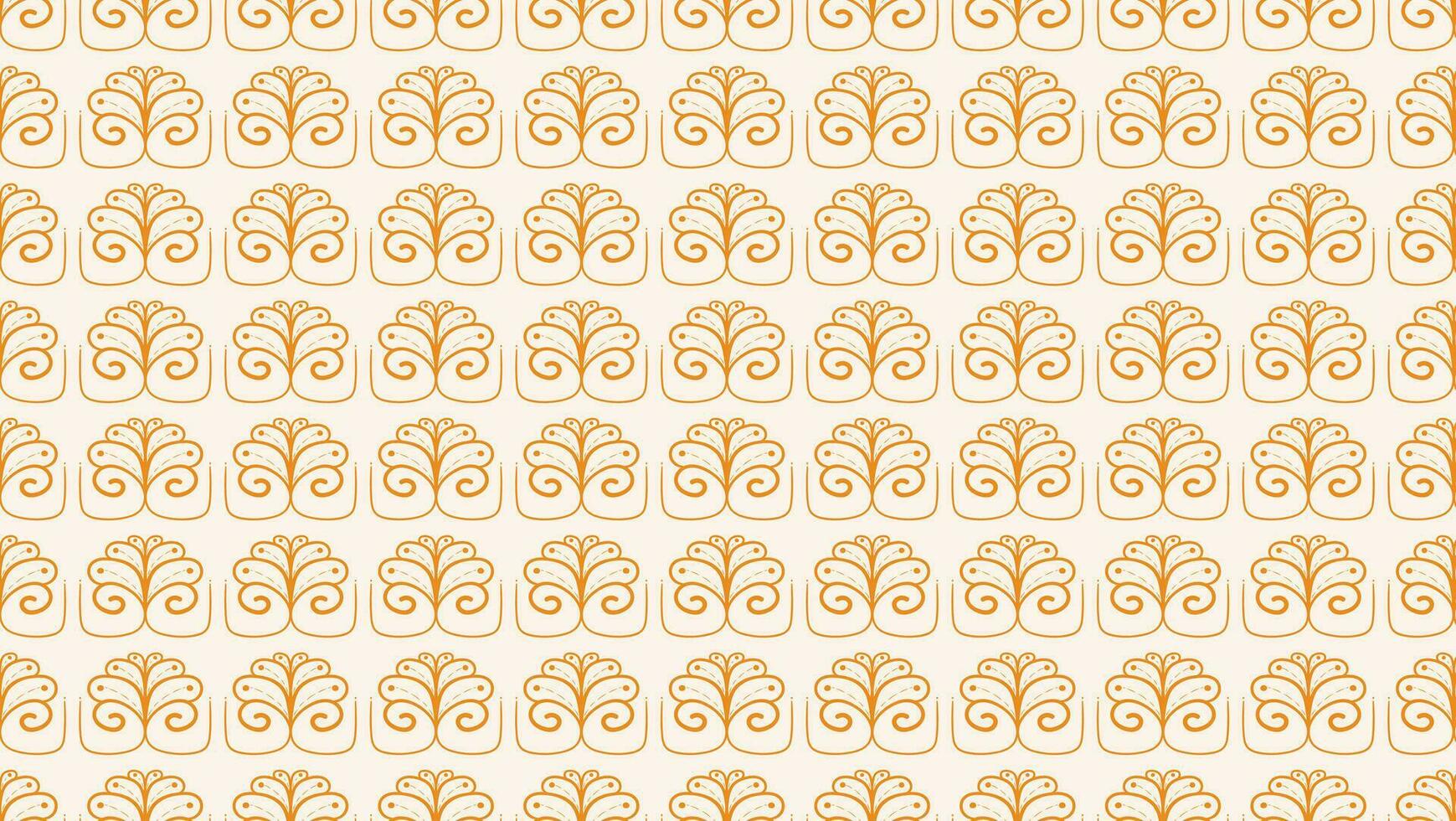 Abstract seamless pattern with floral. Brush drawn botanical organic shapes. For backgrounds, wallpapers, textiles, and fashion. vector