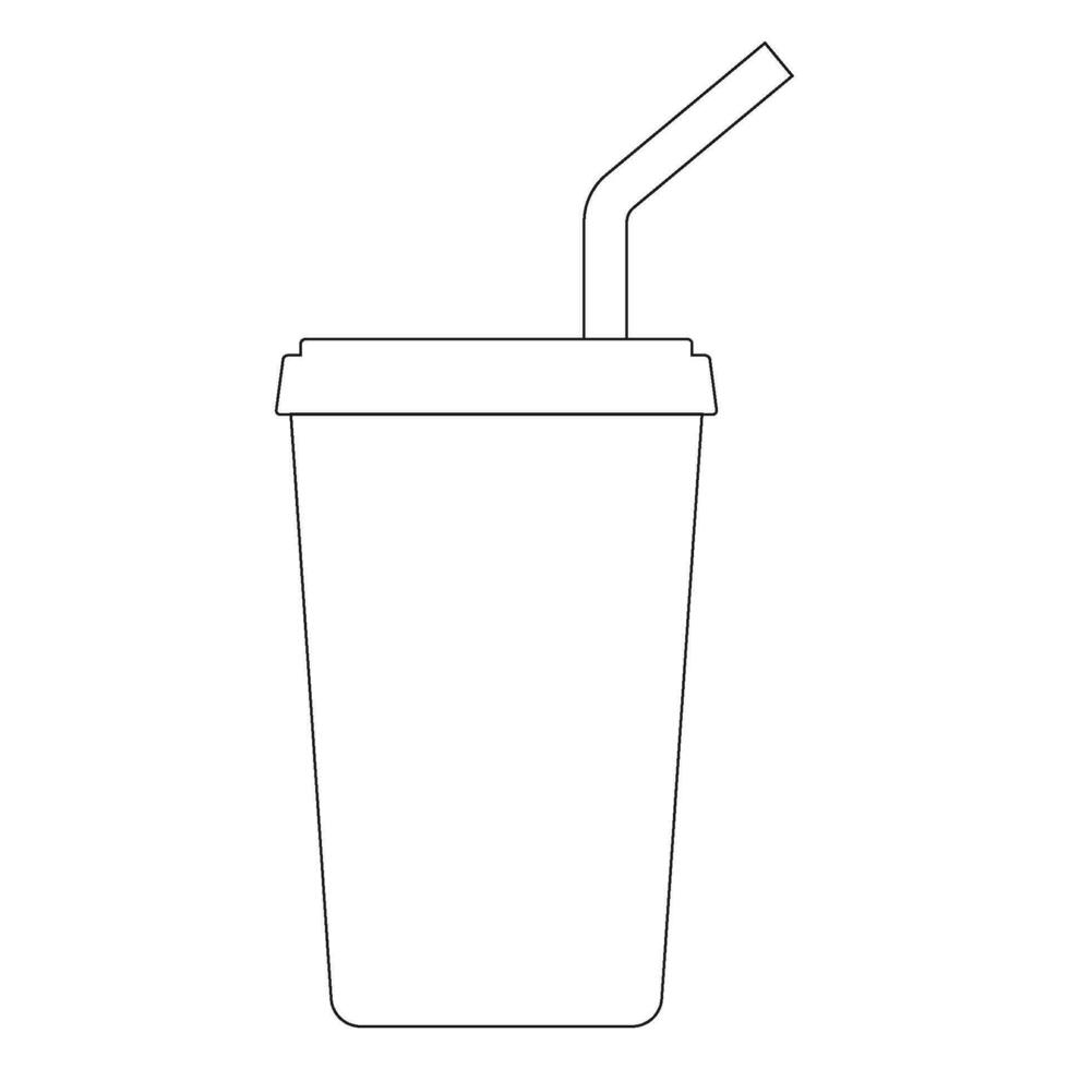 plastic cup icon vector