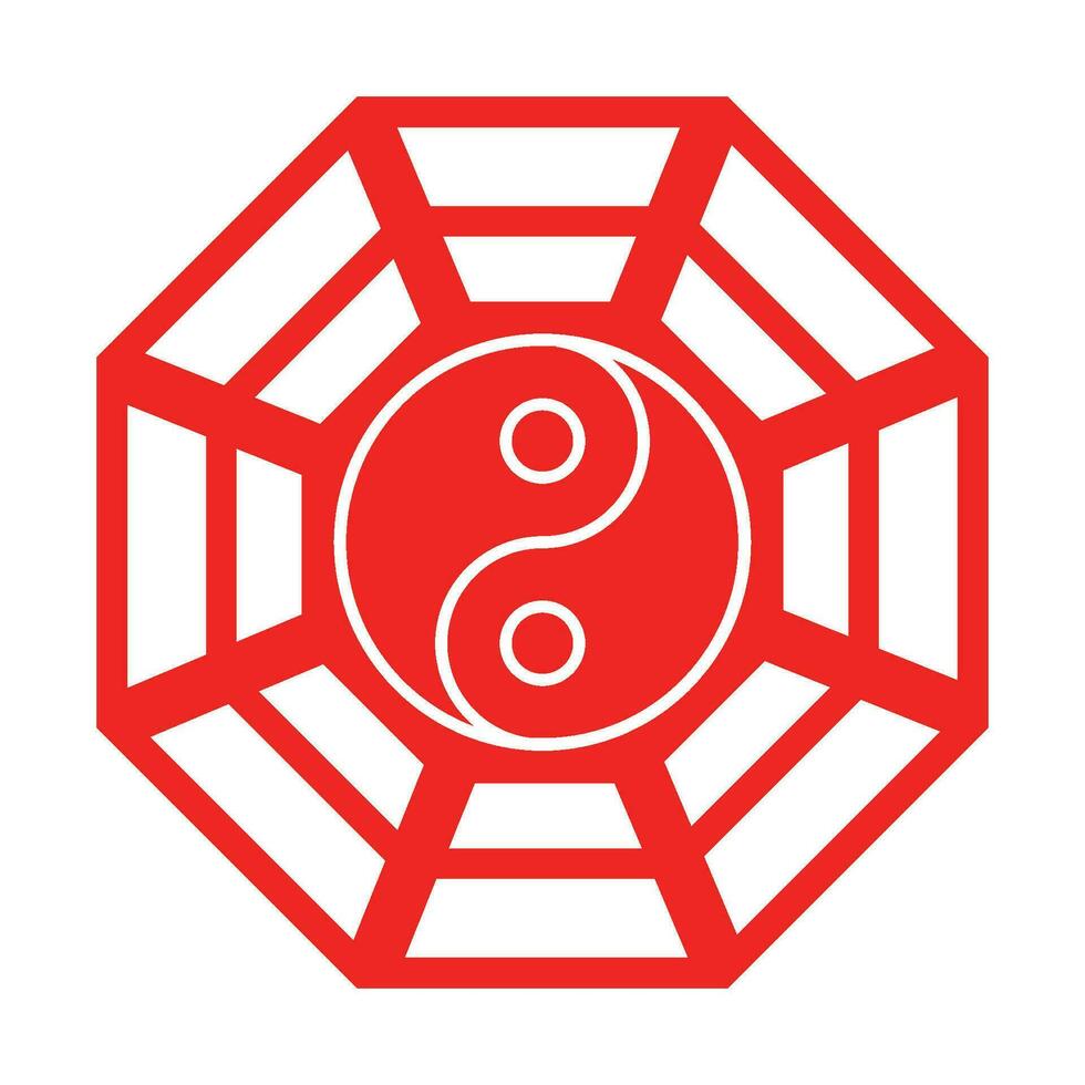 yin and yan symbol icon vector
