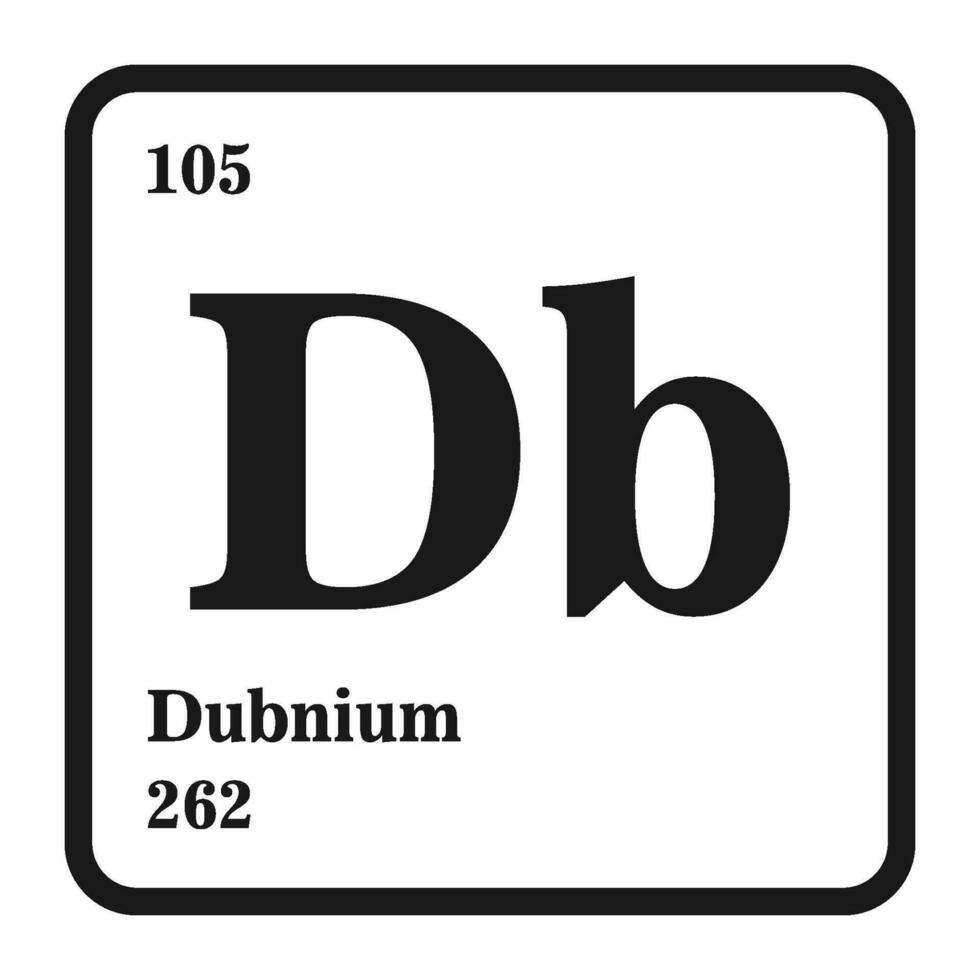 dubnium icon vector