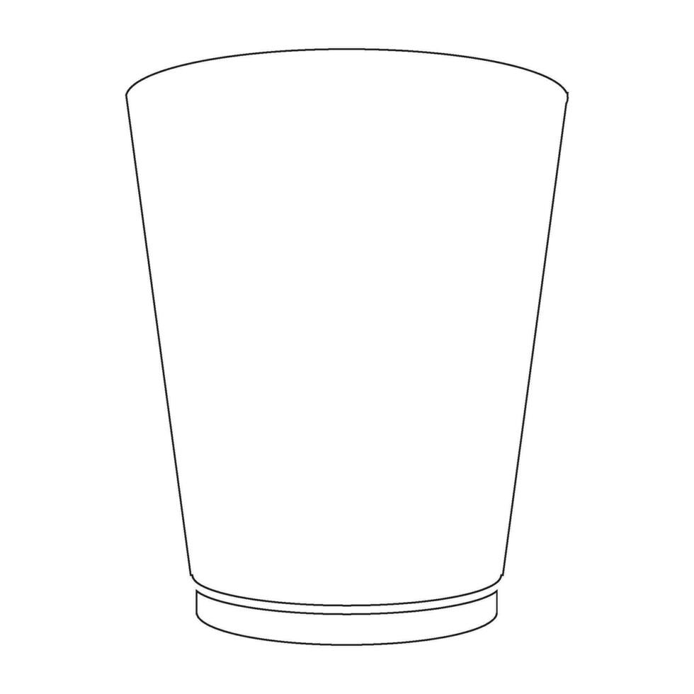 el plastico taza icono vector