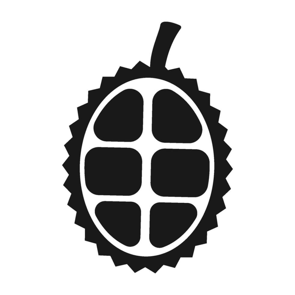 Durian Fruta icono vector