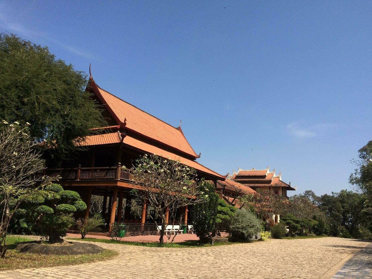 Pagoda in Vietnam scenes photo