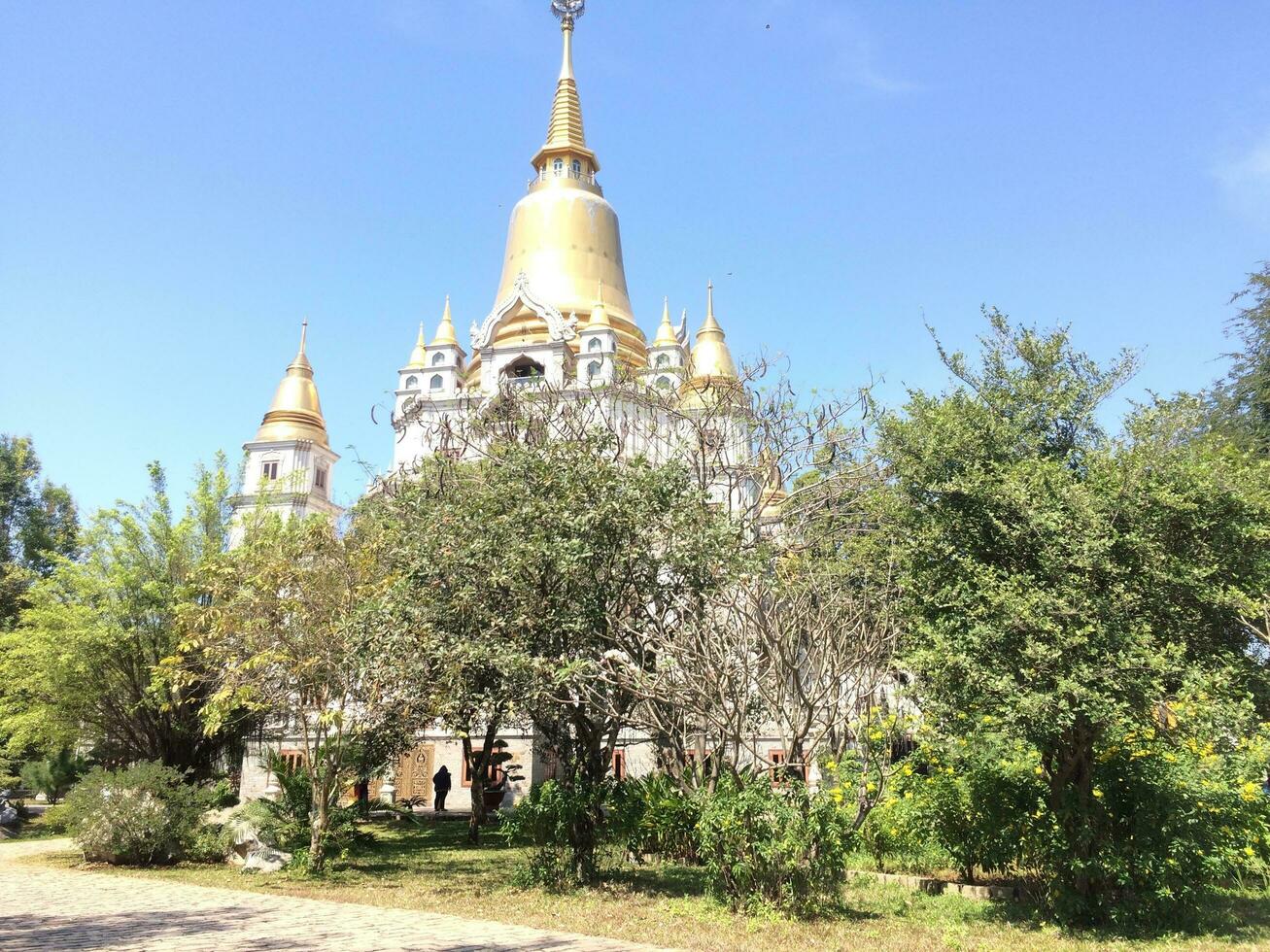 Pagoda in Vietnam scenes photo