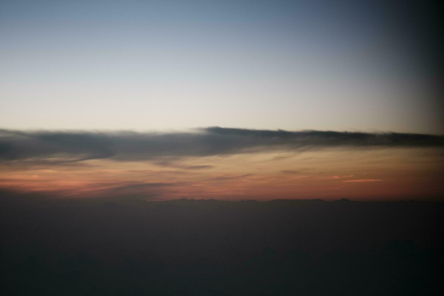 sunset over the sea photo