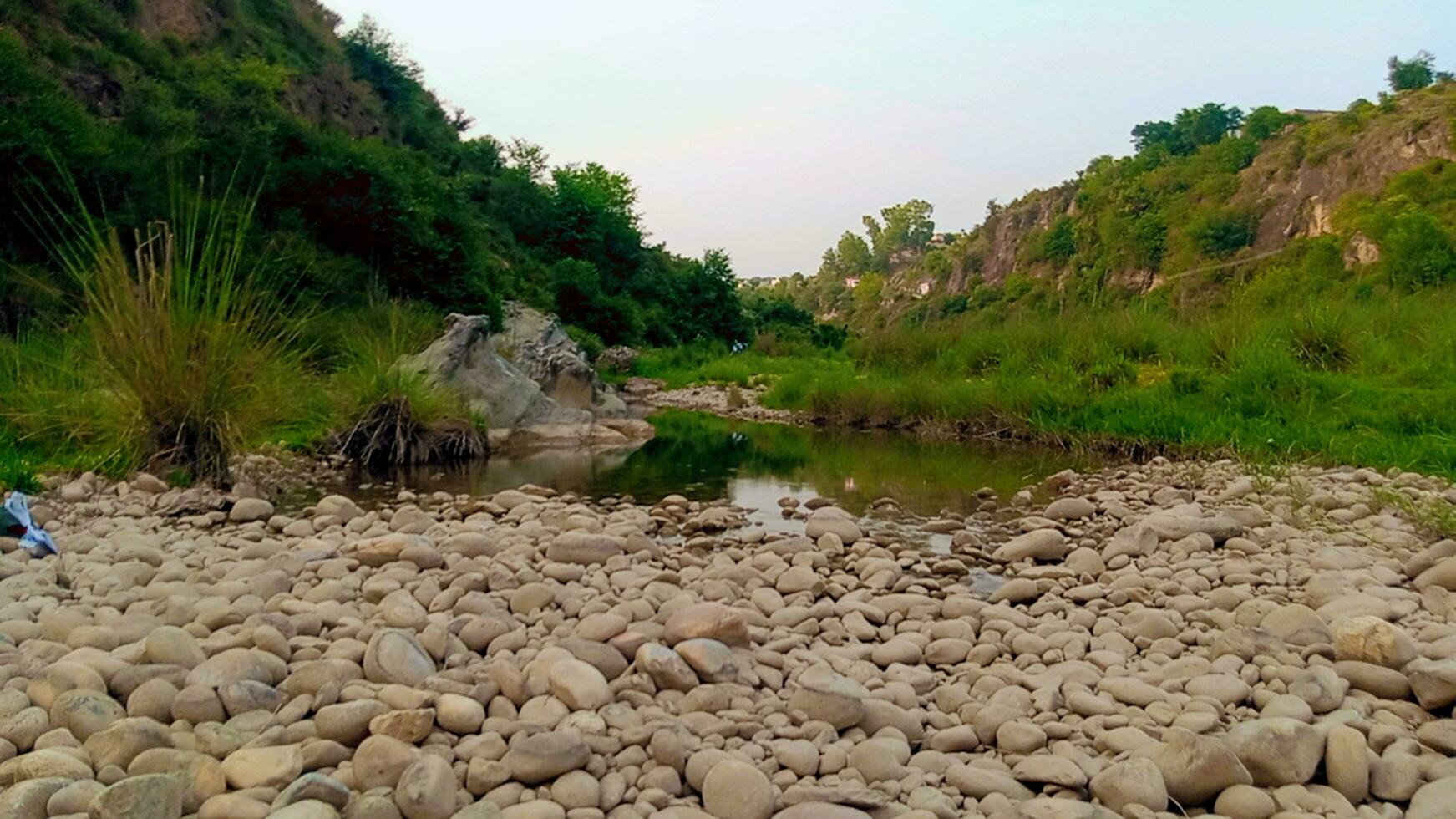 Nature's Marbles Stones in the Stream photo