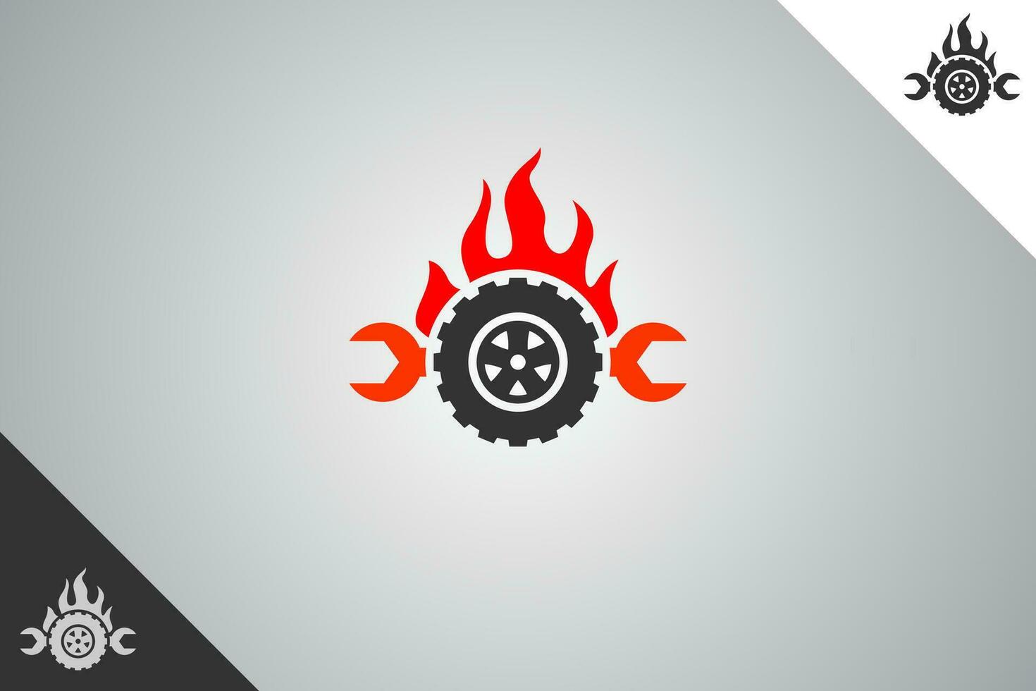 Wheel and rims logo. Minimal and modern logotype. Auto garage dealership brand identity design elements. Perfect logo for business related to automotive industry. Isolated background. Vector eps 10.