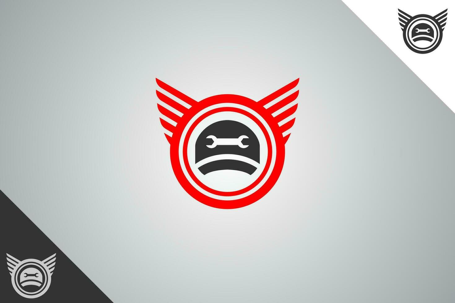 Hat logo. Minimal and modern logotype. Auto garage dealership brand identity design elements. Perfect logo for business related to automotive industry. Isolated background. Vector eps 10.