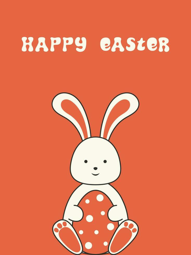 Happy Easter greeting card. vector