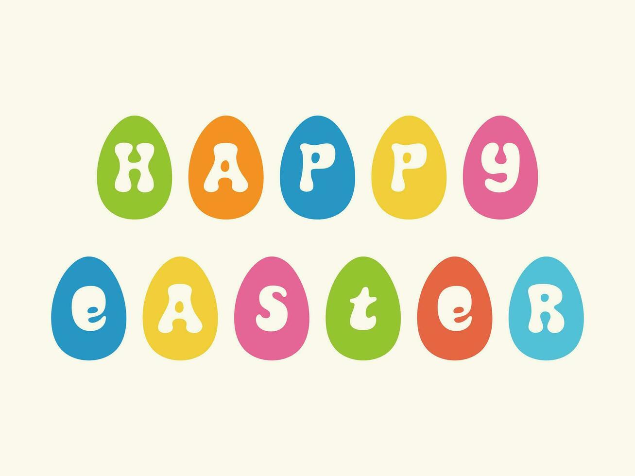 Happy Easter greeting card. vector