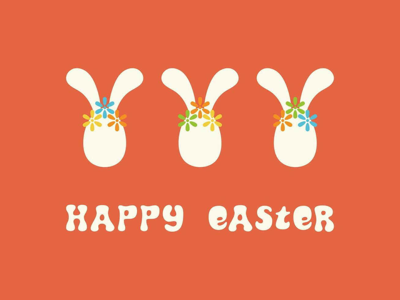 Happy Easter greeting card. vector