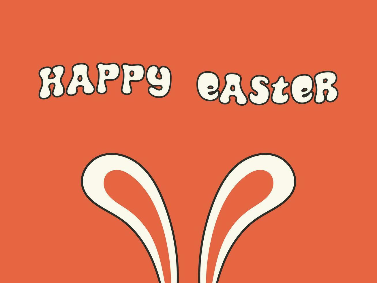 Happy Easter greeting card. vector