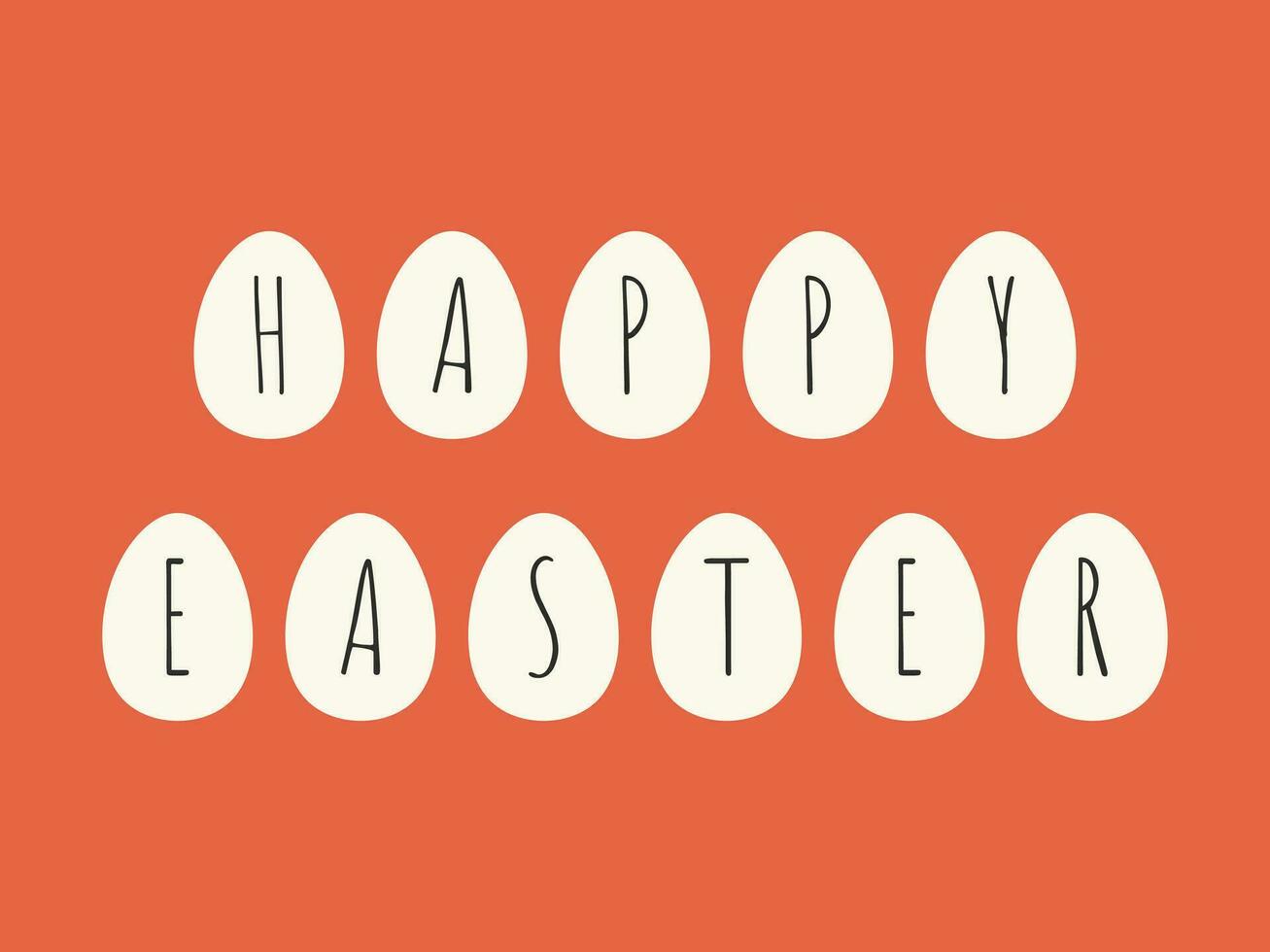 Happy Easter greeting card. vector