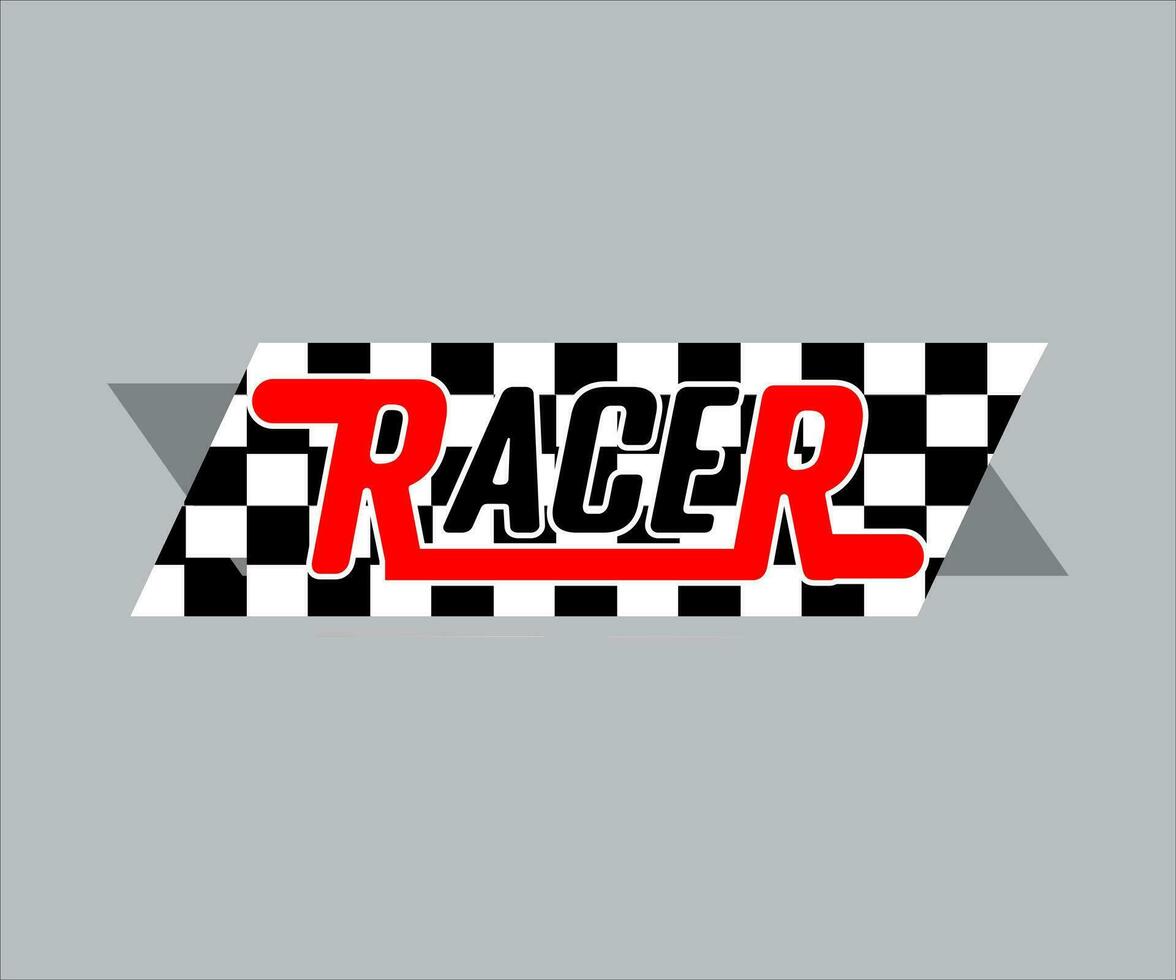Race Logo Elegant Design Vector