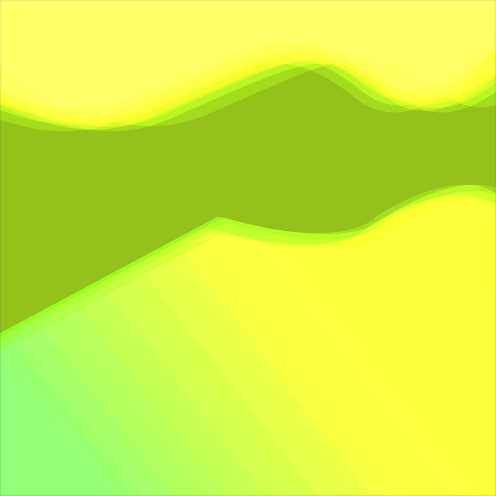 Abstract Background with green and yellow vector