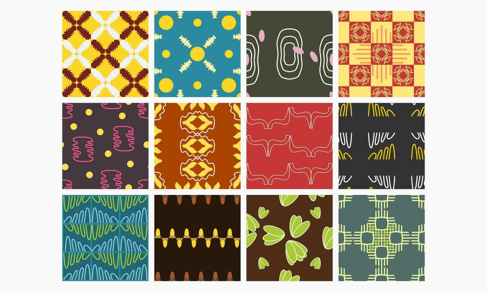 a collection of artistic and elegant seamless patterns. Perfect for home, office, invitation, fabric and other design projects. vector