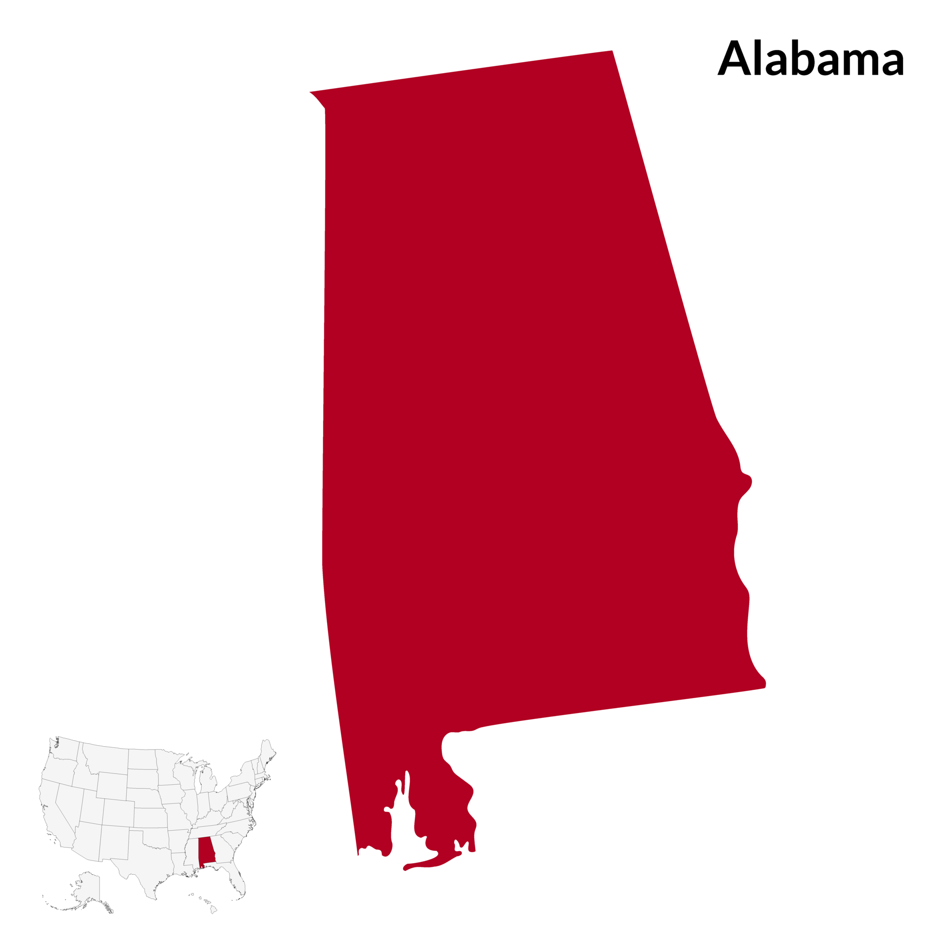 Map of Alabama. Alabama map. USA map 32487286 PNG