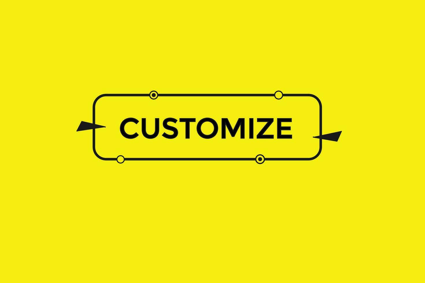 new customize, website, click button, level, sign, speech, bubble  banner, vector