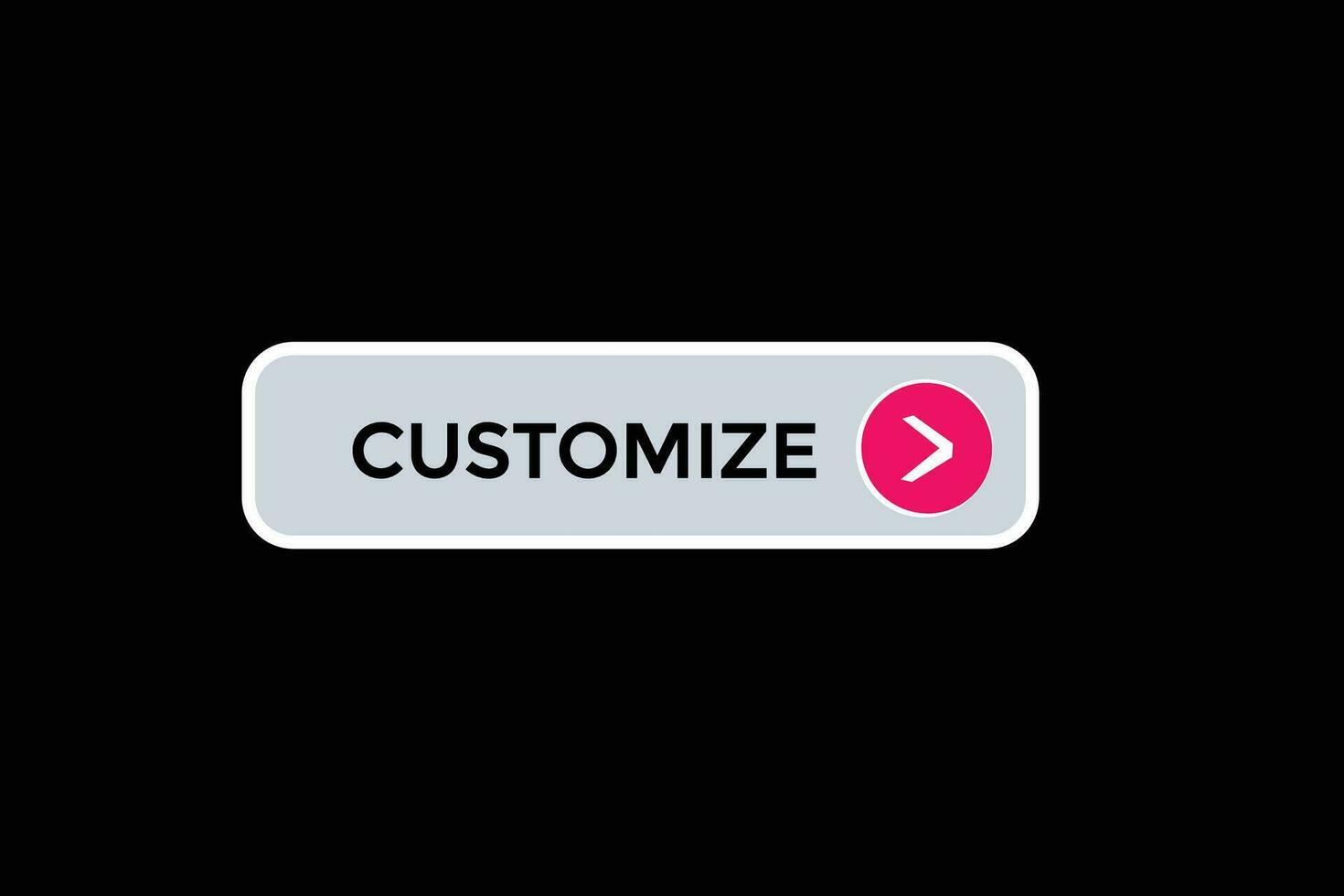 new customize, website, click button, level, sign, speech, bubble  banner, vector