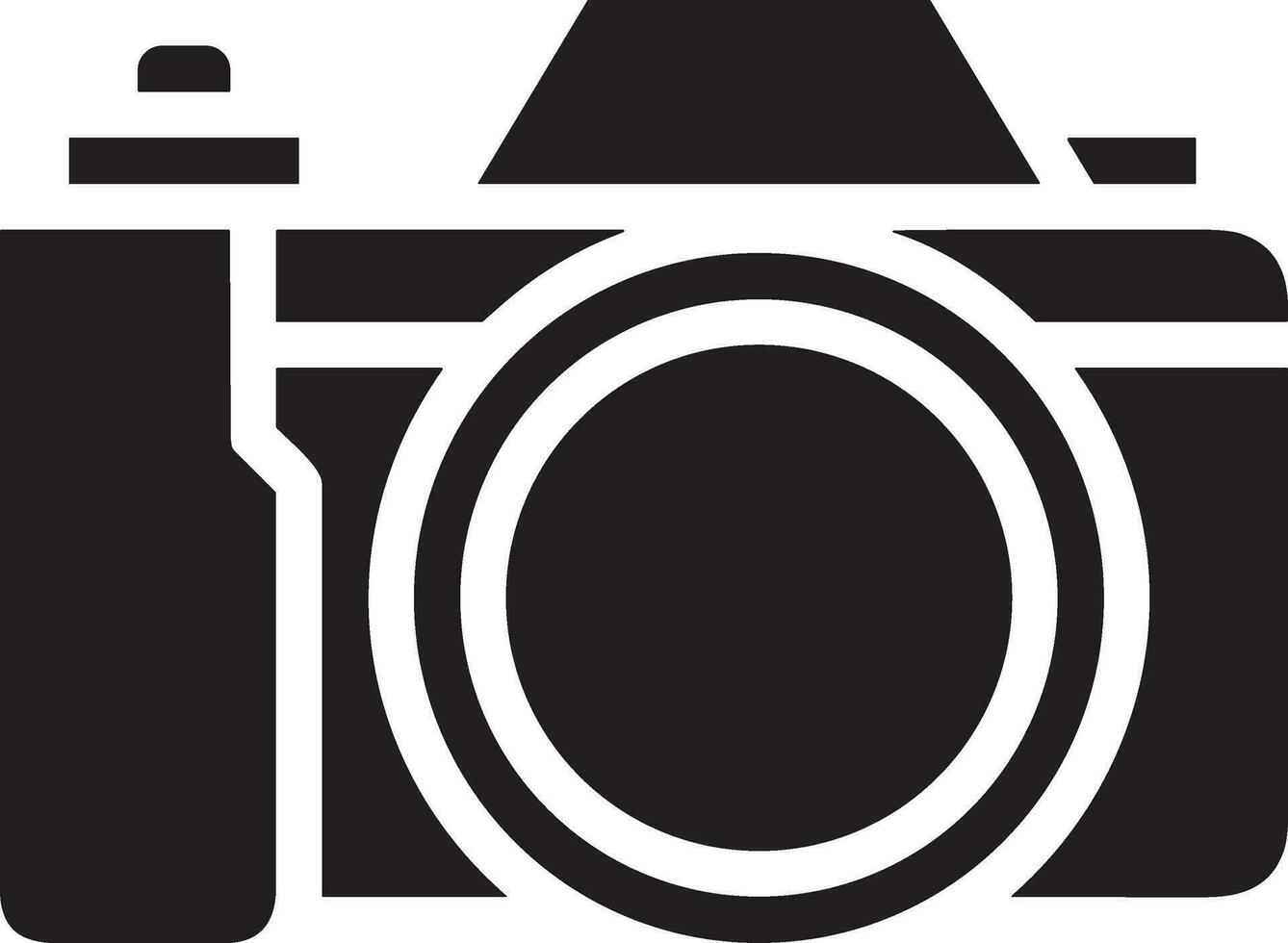 Camera photography icon symbol vector image. Illustration of multimedia photographic lens graphic design image