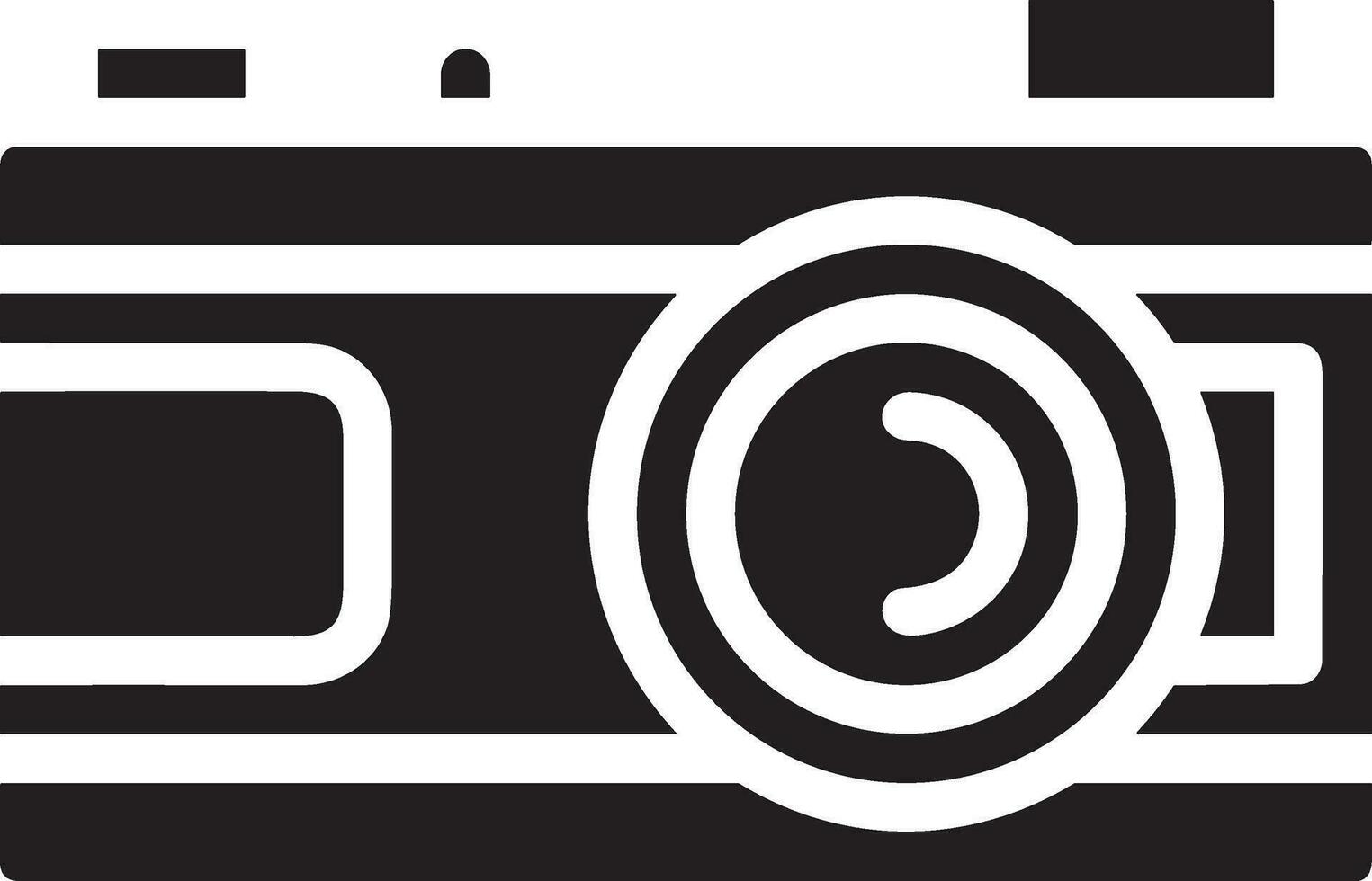 Camera photography icon symbol vector image. Illustration of multimedia photographic lens graphic design image