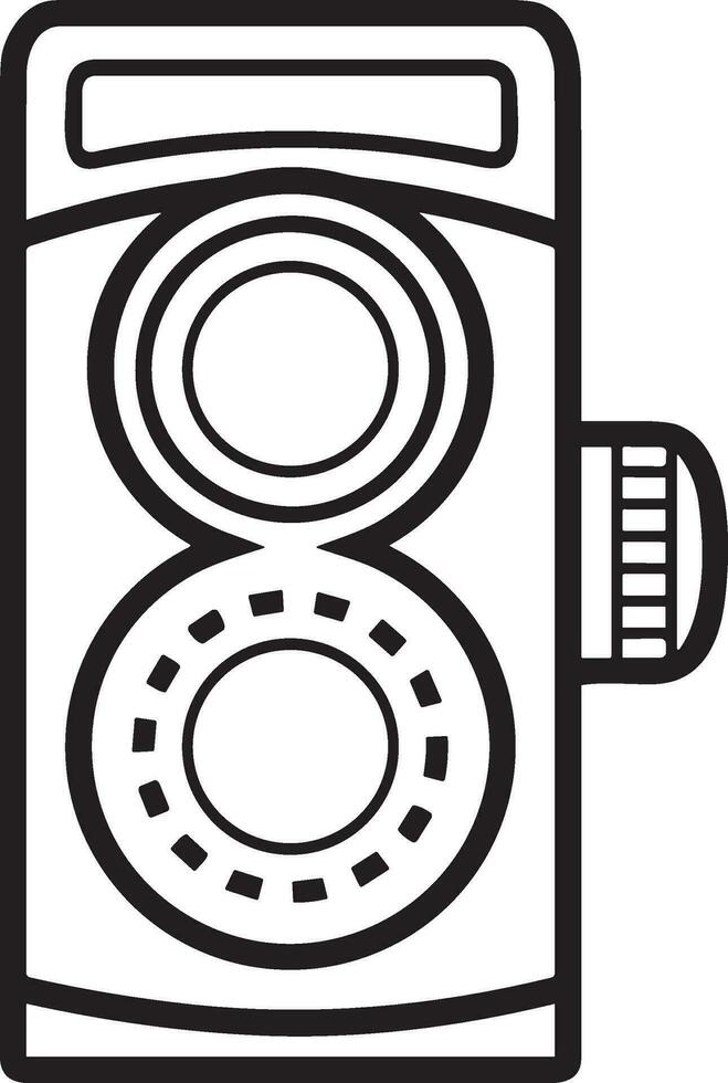 Camera photography icon symbol vector image. Illustration of multimedia photographic lens graphic design image