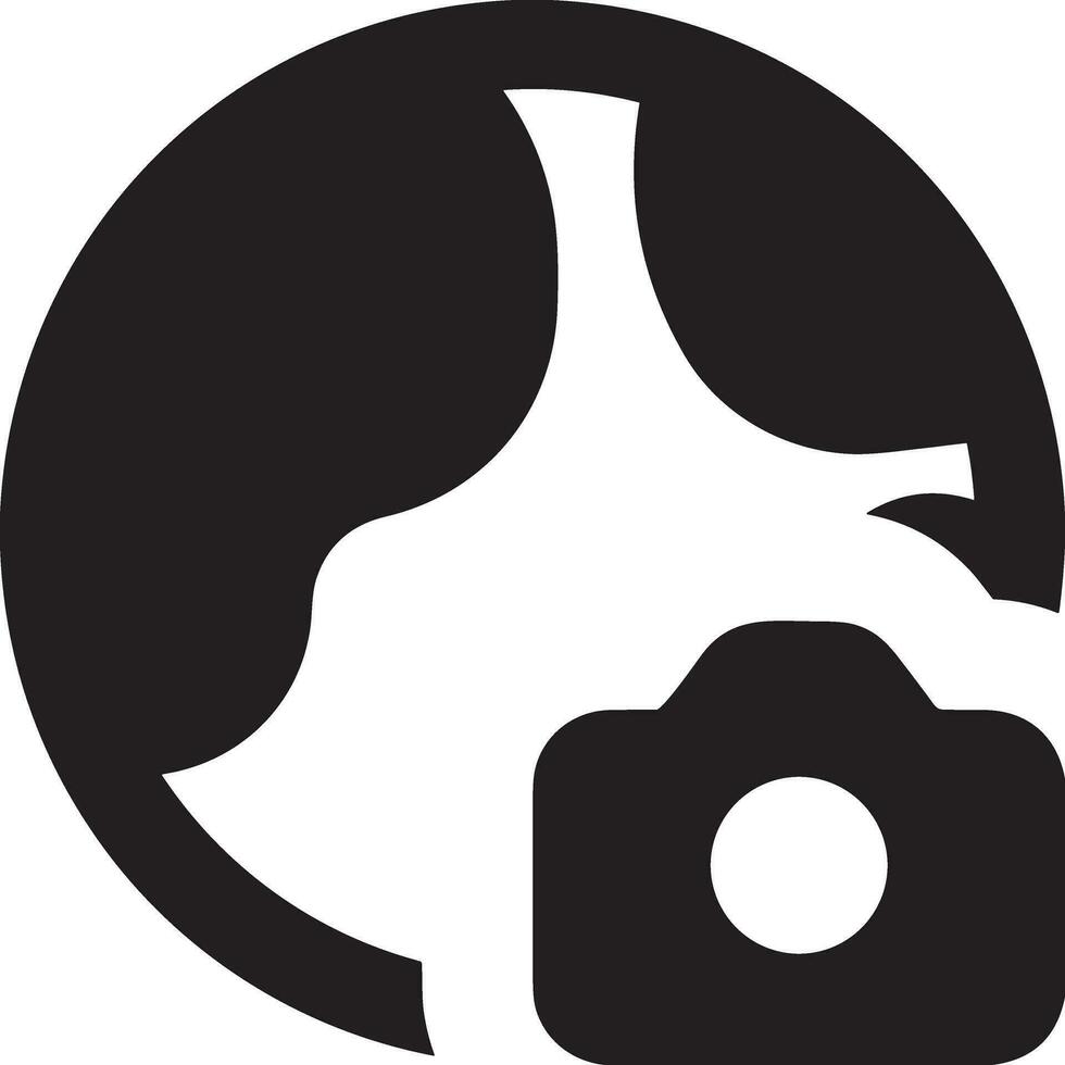 Camera photography icon symbol vector image. Illustration of multimedia photographic lens graphic design image